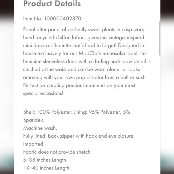 NWT Modcloth M The Pleat-est Dress Solid Green Green Fit and Flare Bow Pleated - Picture 9 of 16